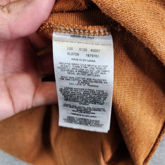 Columbia Sweatshirt Womens M Neutral Brown Wild Mountains Felt Logo Camping - Picture 12 of 14